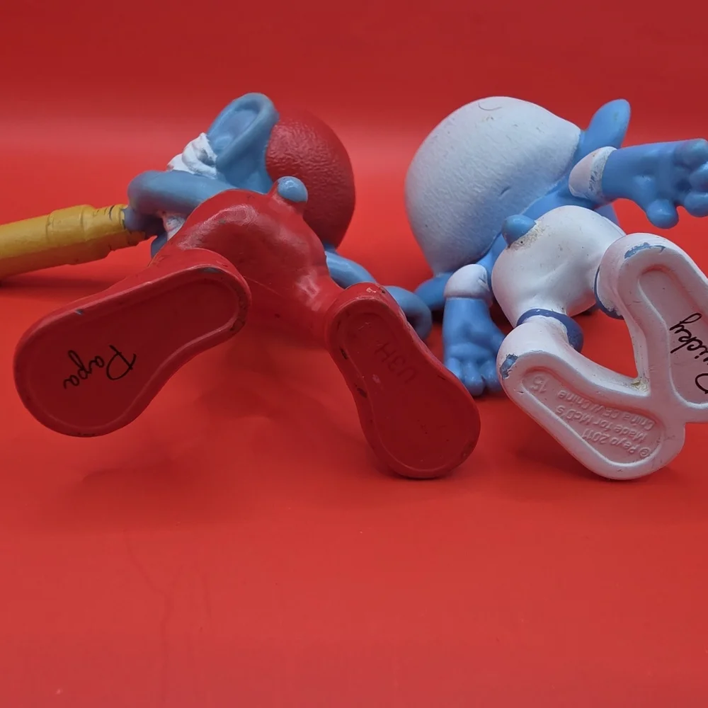 2013 McDonald's Papa Smurf, Panicky Smurf, Smurfette The Smurfs - Picture 4 of 4
